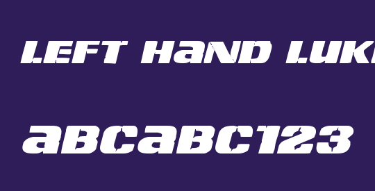 Left Hand Luke Expanded Italic