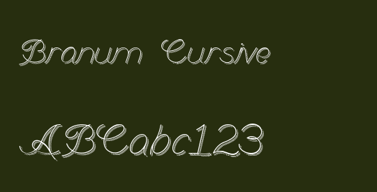 Branum Cursive