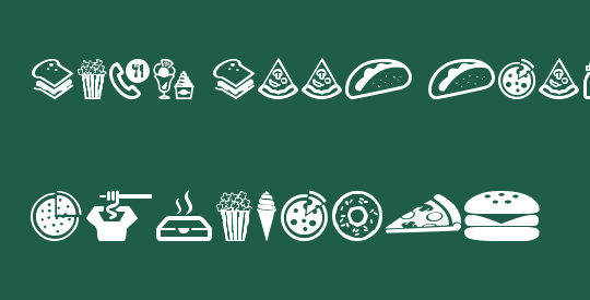 Fast Food Icons