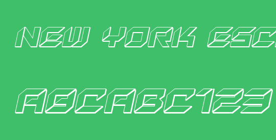 New York Escape 3D Italic