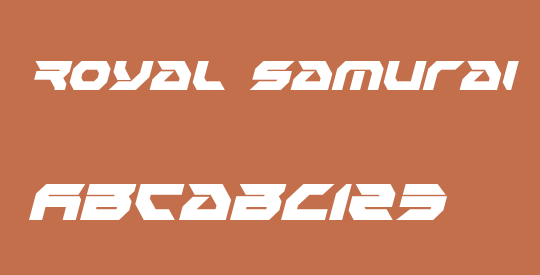 Royal Samurai Condensed Italic