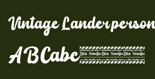 Vintage Lander personal use