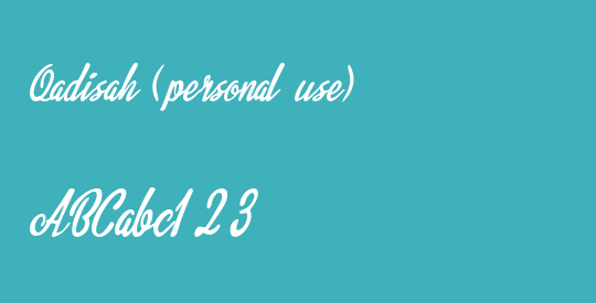 Qadisah (personal use)