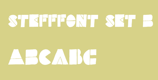 Stefffont Set B