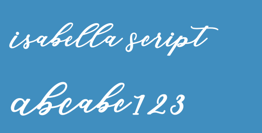 Isabella Script
