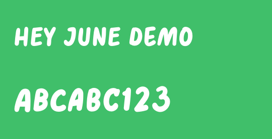 HEY JUNE Demo