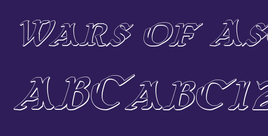 Wars of Asgard 3D Italic