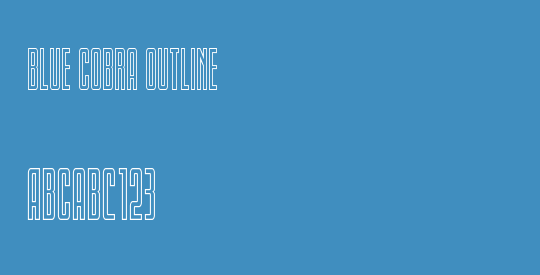 Blue Cobra Outline