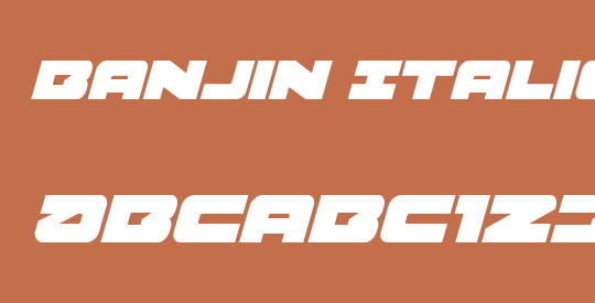 Banjin Italic