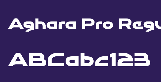Aghara Pro Regular