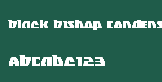 Black Bishop Condensed