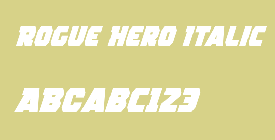Rogue Hero Italic