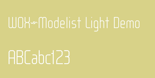 WOX~Modelist Light Demo