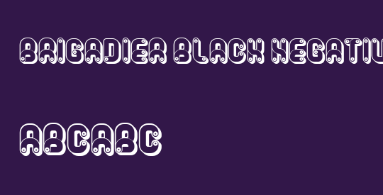 Brigadier Black Negative