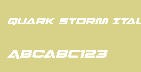 Quark Storm Italic