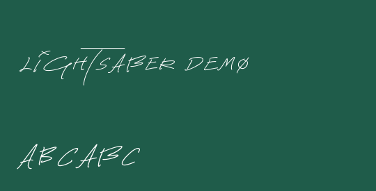 Lightsaber DEMO