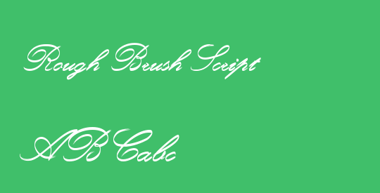 Rough Brush Script