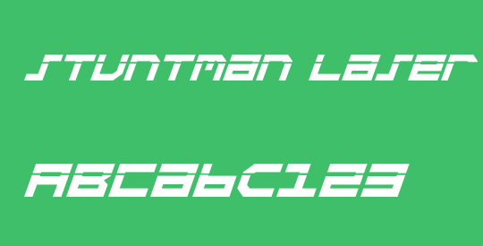 Stuntman Laser Italic