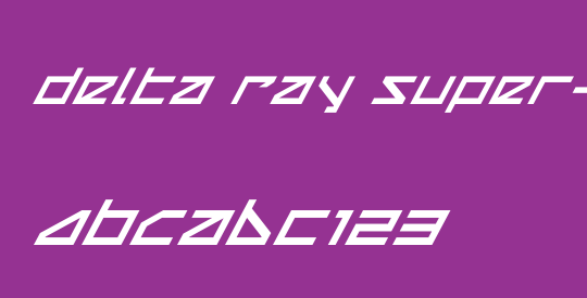 Delta Ray Super-Italic
