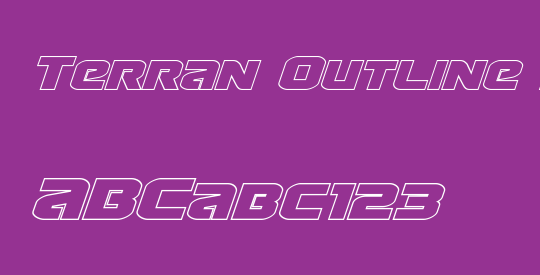 Terran Outline Italic