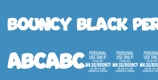 Bouncy Black PERSONAL USE ONLY