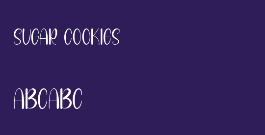SUGAR COOKIES