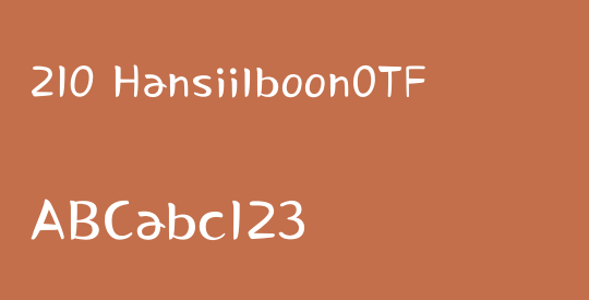 210 HansiilboonOTF