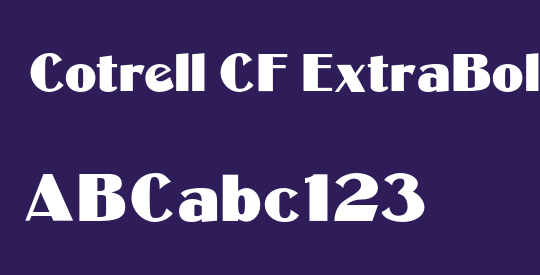 Cotrell CF ExtraBold