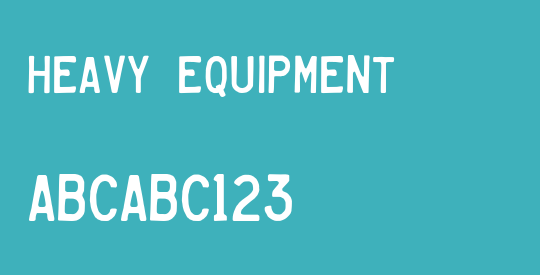 Heavy Equipment