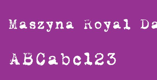 Maszyna Royal Dark