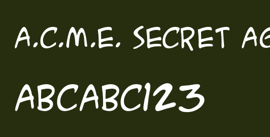 A.C.M.E. Secret Agent