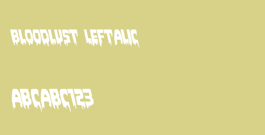 Bloodlust Leftalic