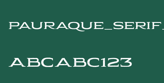 Pauraque_Serif_Rough