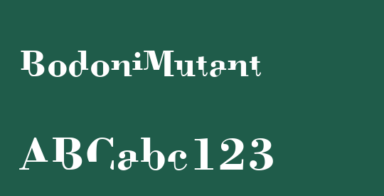 BodoniMutant