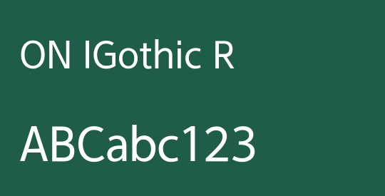 ON IGothic R