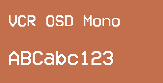 VCR OSD Mono
