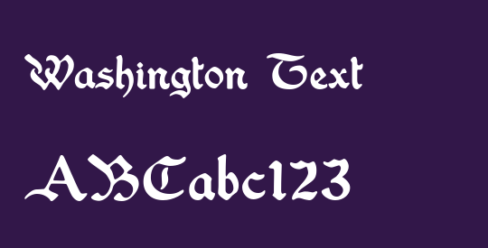 Washington Text