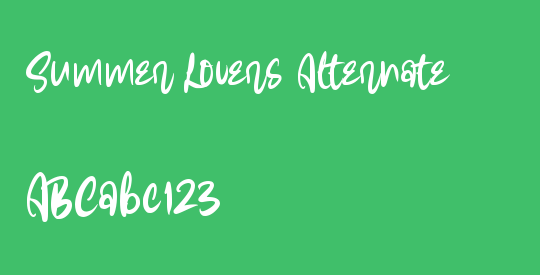 Summer Lovers Alternate