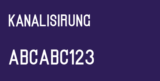 Kanalisirung