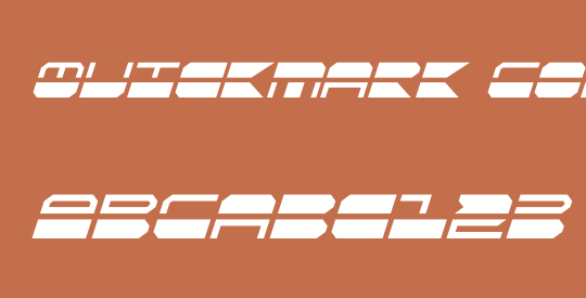 QuickMark Condensed Italic