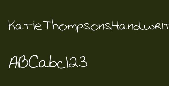 KatieThompsonsHandwriting