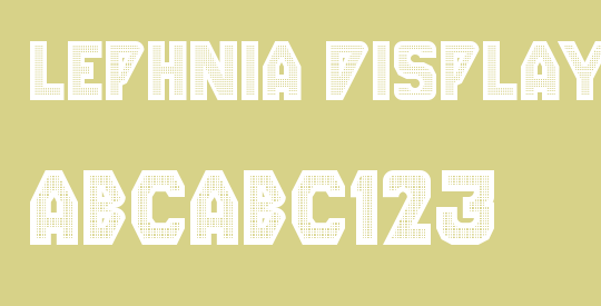 Lephnia Display Caps