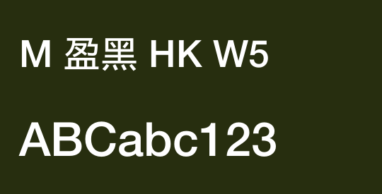 M 盈黑 HK W5
