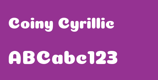 Coiny Cyrillic