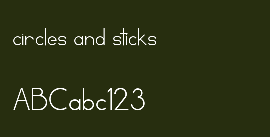 circles and sticks