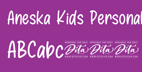 Aneska Kids Personal Use