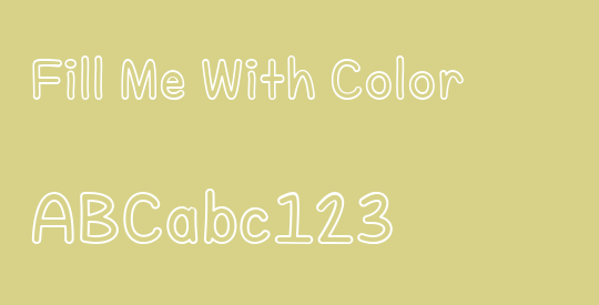 Fill Me With Color