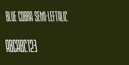 Blue Cobra Semi-Leftalic