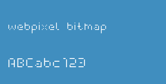 webpixel bitmap
