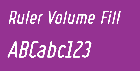 Ruler Volume Fill